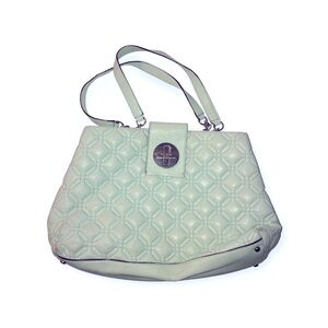 Kate Spade mint leather shoulder tote purse